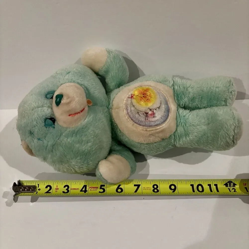Care Bears Bedtime Bear Aqua Blue 1983 Vintage Kenner 12 inches tall 80s